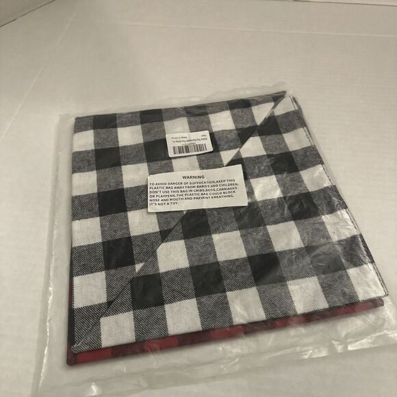 Other - 2 (XL) Dog Bandanas Black Red/Black White Plaid Checkered‎ Bandana